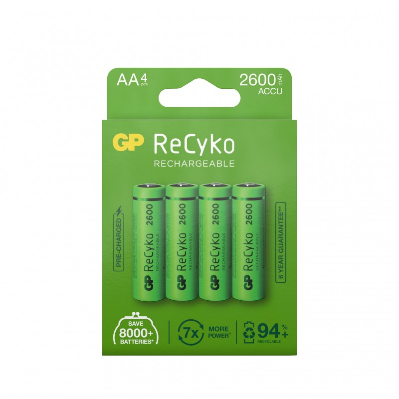 ACCU GP Blister4 Recyko AA  2600 mAh NiMH