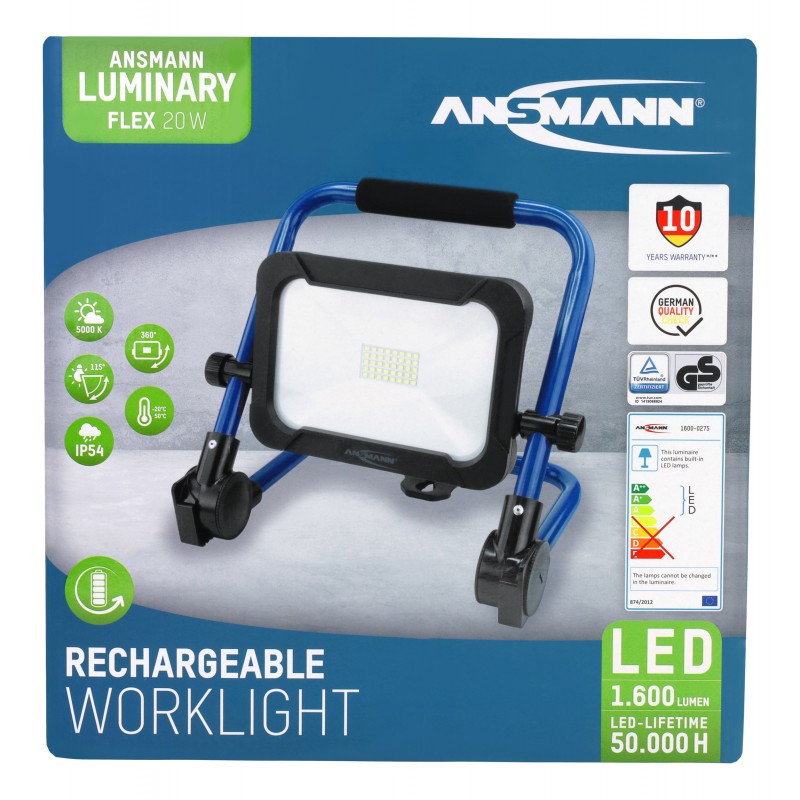 SPOT ANSMANN LED RECHARGEABLE 20W 1600Lms