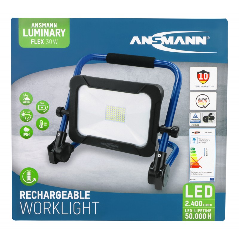 SPOT ANSMANN LED RECHARGEABLE 30W 2400Lms