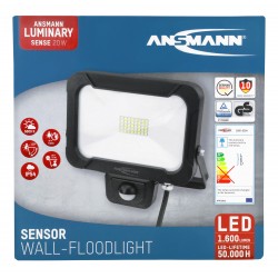 SPOT ANSMANN  LED SMD mural 20W avec détecteur