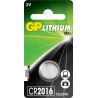Pile bouton lith GP CR2016 3V BLISTER1