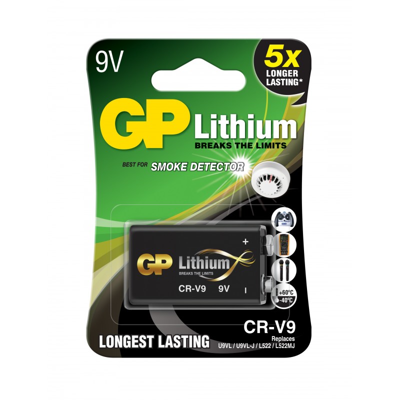 pile GP lithium 9V 6LF22 974 accu-run