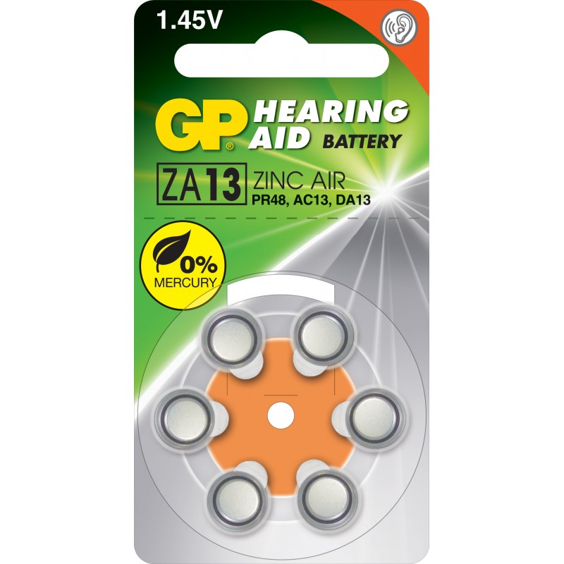 pile auditive GP zinc air ZA13 1,4V 974 accu-run