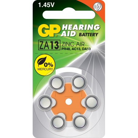 pile auditive GP zinc air ZA13 1,4V 974 accu-run