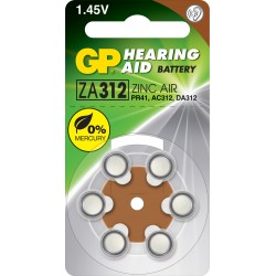 pile auditive GP zinc air A312 1,4V 974 accu-run