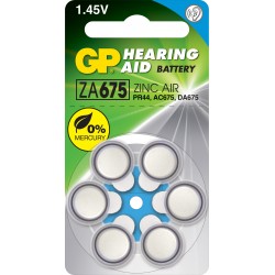 pile auditive GP zinc air A675 1,4V 974 accu-run
