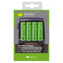 Chargeur GP PowerBank 50 + 4 LR06 2600mAh- 2h