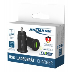 CHARGEUR VOITURE 2 ports USB +TYPE C 5V 3A max