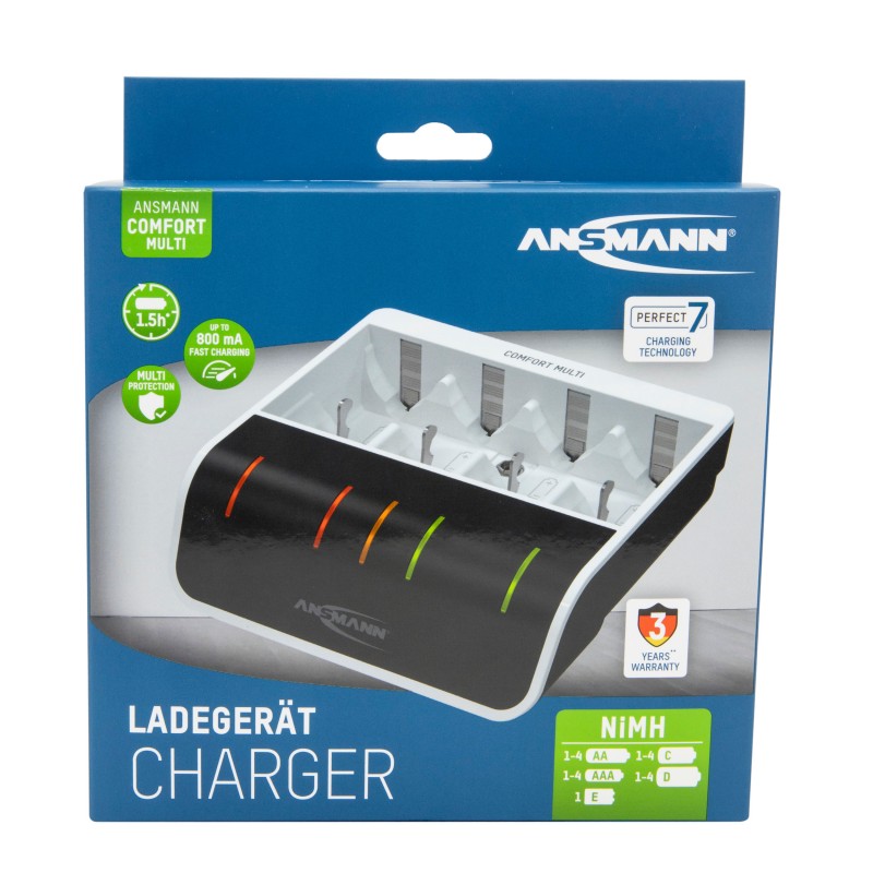 ANSMANN Adaptateur Secteur Universel APS600 - Chargeur 3V-12V Avec 7 Embouts - Pour Tondeuse, Babyphone...