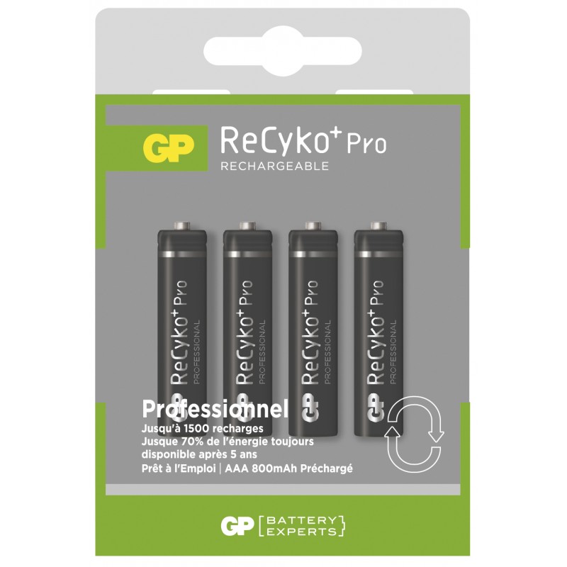 ACCU GP blister4 AAA 800 mAh NiMH RECYKO