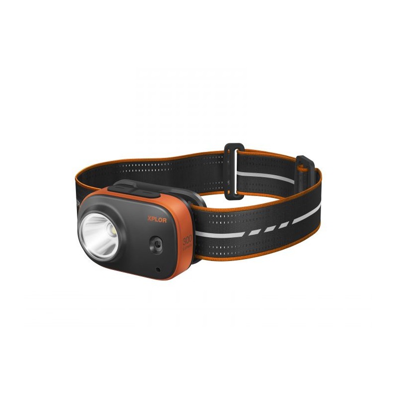 Lampe Frontale LED Rechargeable, Usb 300 Lumens, Sensor Intégré