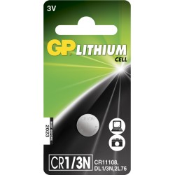 PILE GP Lithium 1/3N 3V CR1/3NB Blister 1