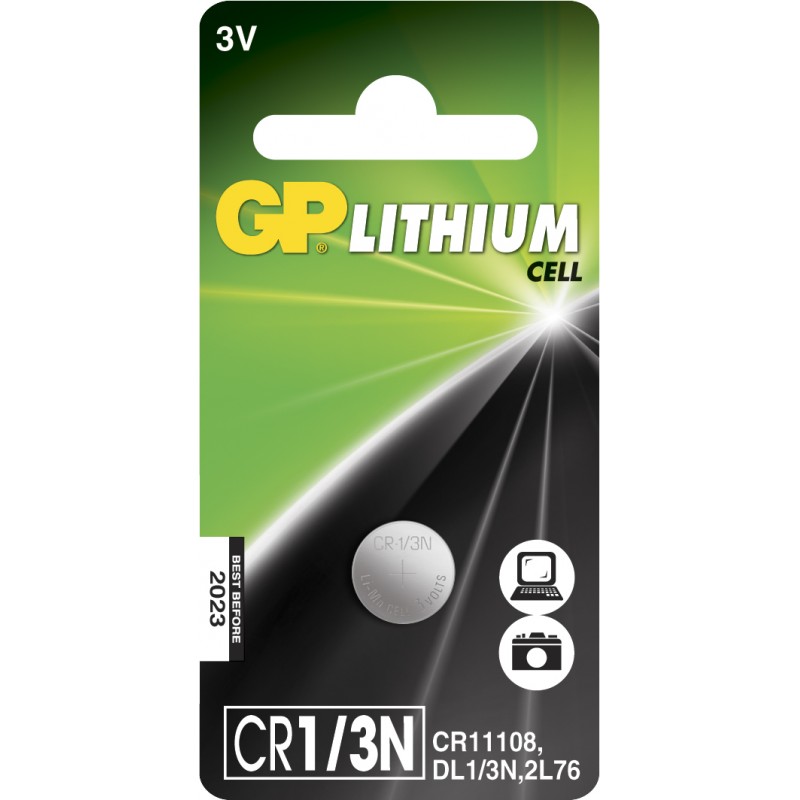PILE GP Lithium 1/3N 3V CR1/3NB Blister 1